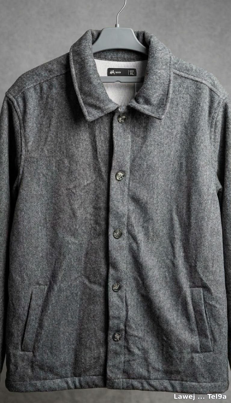 Surchemise / Veste Homme HA MAN Gris – Taille XL (Neuve avec étiquette)